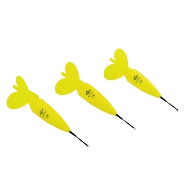 イエローボンバーZ【羽根埋め込み式遠投カゴ発泡ウキ】(12号)